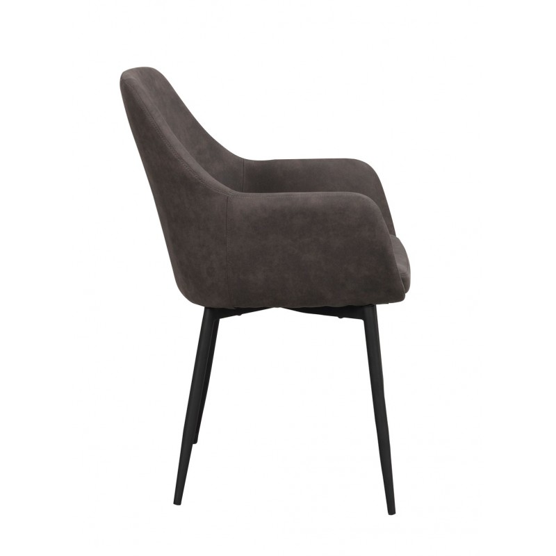 RO Reily Arm Chair Dark Grey/Black